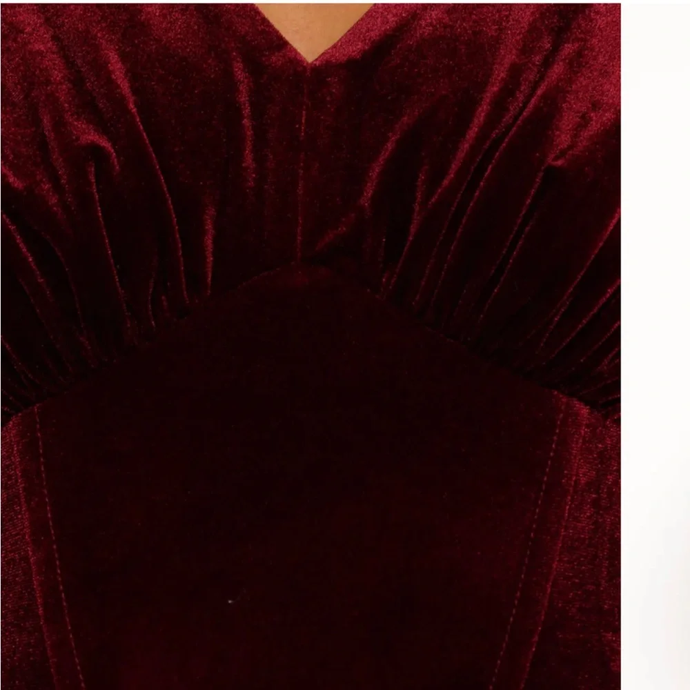 Petal & Pup Agnes Mini Skirt in Wine - Picture 7 of 10